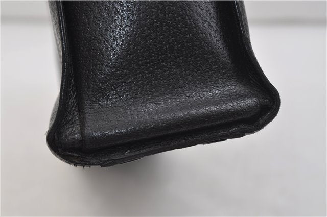 Authentic GUCCI Bamboo 2Way Tote Hand Bag Leather 0021034 Black 9107D