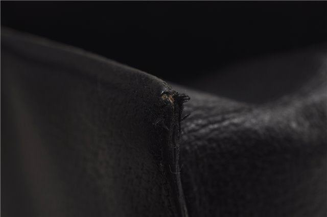 Authentic GUCCI Bamboo 2Way Tote Hand Bag Leather 0021034 Black 9107D