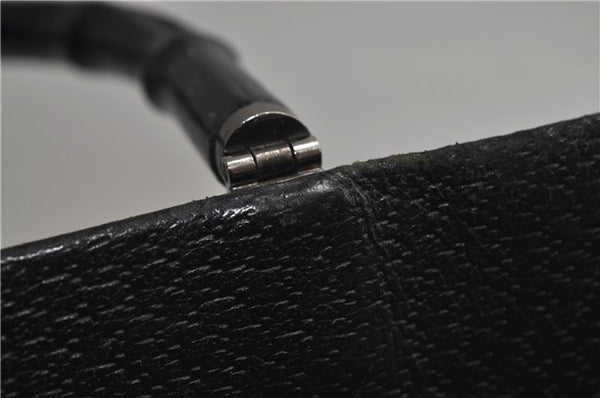 Authentic GUCCI Bamboo 2Way Tote Hand Bag Leather 0021034 Black 9107D