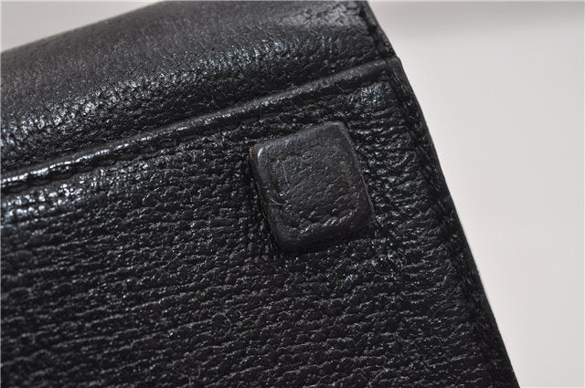 Authentic GUCCI Bamboo 2Way Tote Hand Bag Leather 0021034 Black 9107D