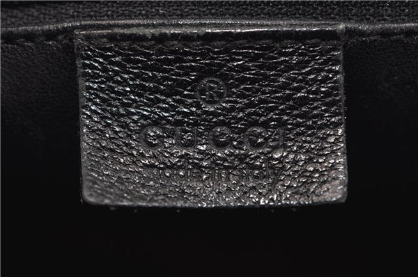 Authentic GUCCI Bamboo 2Way Tote Hand Bag Leather 0021034 Black 9107D