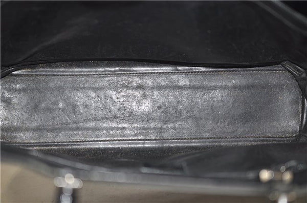 Authentic GUCCI Bamboo 2Way Tote Hand Bag Leather 0021034 Black 9107D