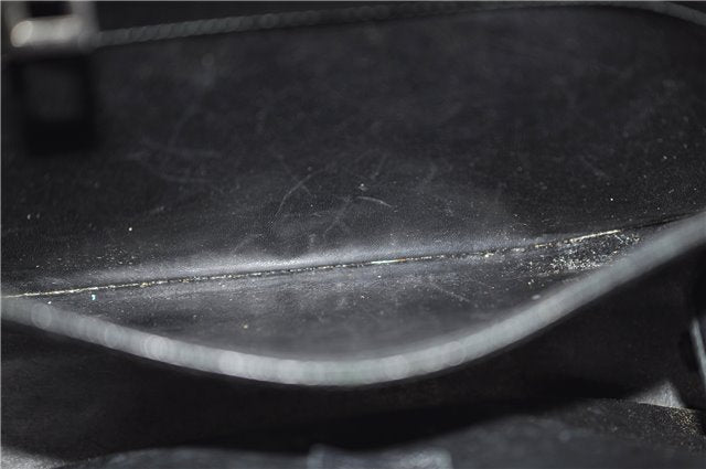 Authentic GUCCI Bamboo 2Way Tote Hand Bag Leather 0021034 Black 9107D