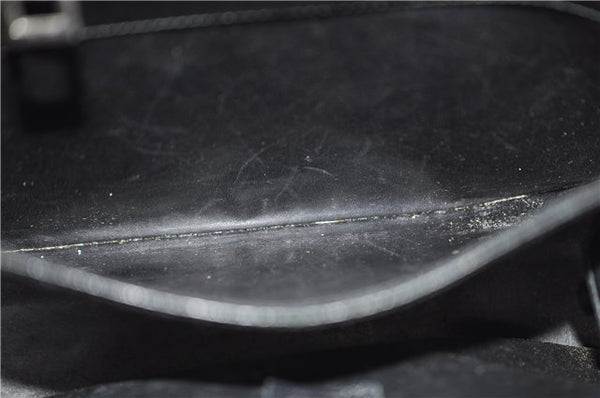 Authentic GUCCI Bamboo 2Way Tote Hand Bag Leather 0021034 Black 9107D