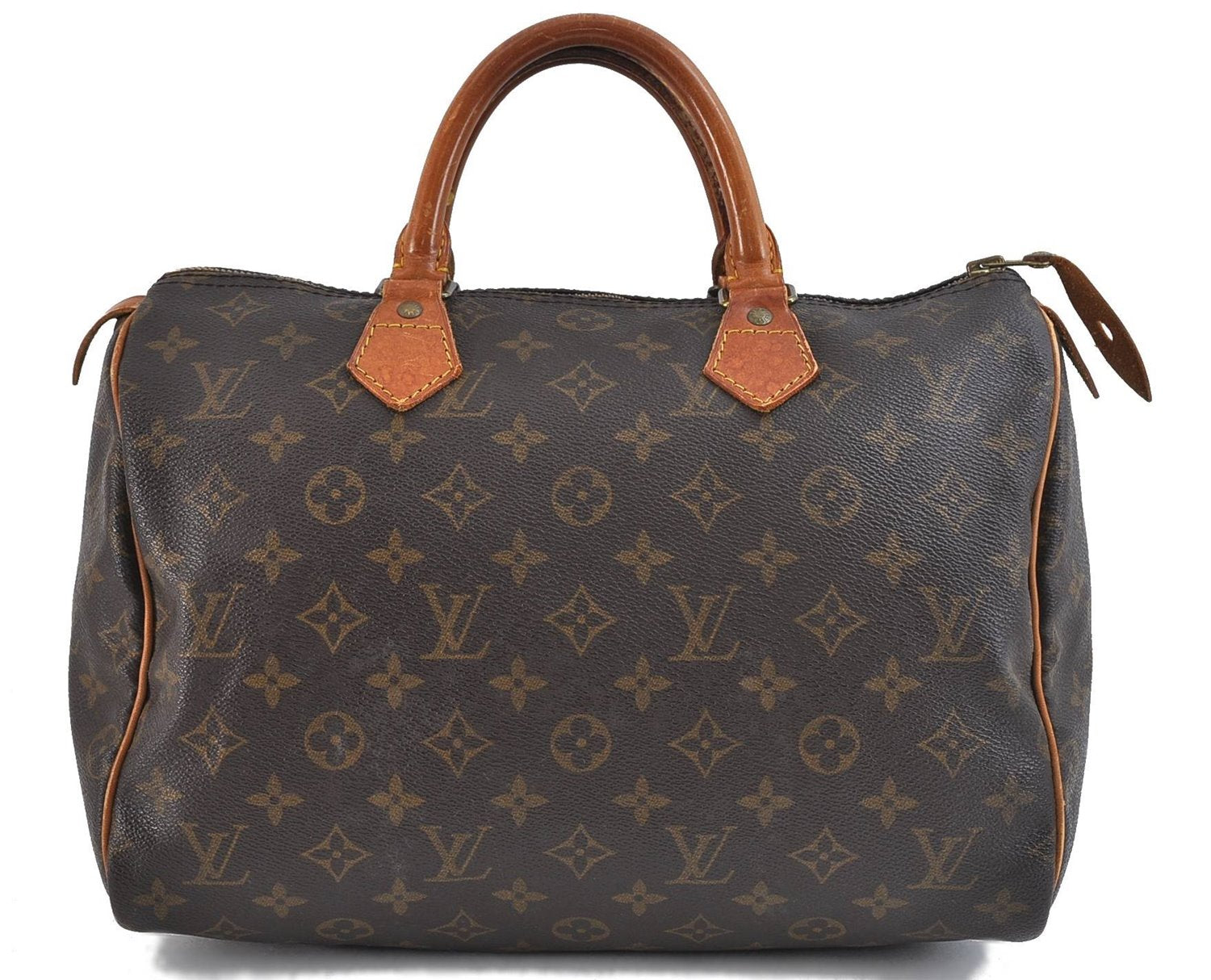 Authentic Louis Vuitton Monogram Speedy 30 Hand Bag M41526 LV 9111C