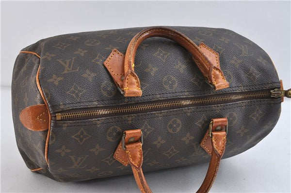 Authentic Louis Vuitton Monogram Speedy 30 Hand Bag M41526 LV 9111C