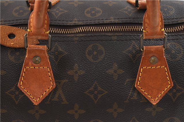 Authentic Louis Vuitton Monogram Speedy 30 Hand Bag M41526 LV 9111C