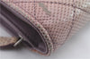 Authentic CHANEL Leather Bifold Wallet Purse Pink Ivory CC Logo 9113C