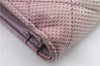 Authentic CHANEL Leather Bifold Wallet Purse Pink Ivory CC Logo 9113C