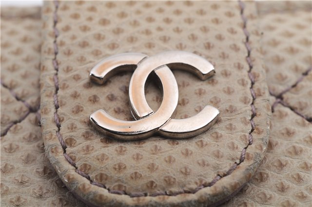 Authentic CHANEL Leather Bifold Wallet Purse Pink Ivory CC Logo 9113C