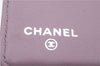 Authentic CHANEL Leather Bifold Wallet Purse Pink Ivory CC Logo 9113C