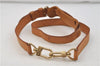 Authentic Louis Vuitton Leather Shoulder Strap Beige 35-46.1" LV 9114D