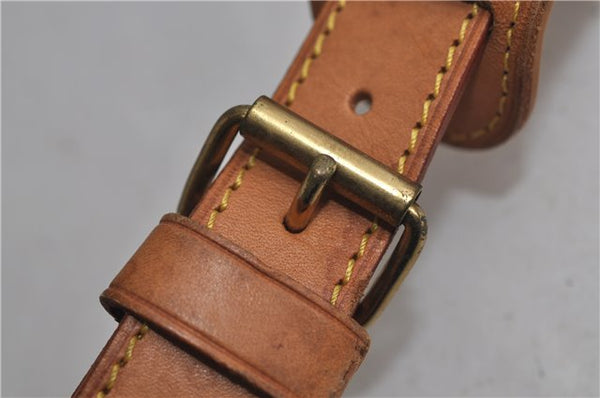 Authentic Louis Vuitton Leather Shoulder Strap Beige 35-46.1" LV 9114D