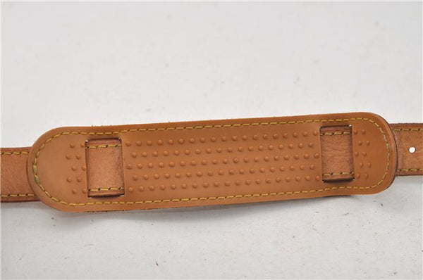 Authentic Louis Vuitton Leather Shoulder Strap Beige 35-46.1" LV 9114D