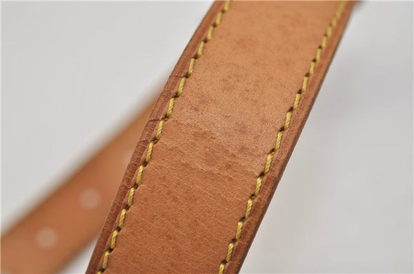 Authentic Louis Vuitton Leather Shoulder Strap Beige 35-46.1" LV 9114D