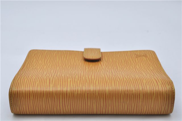 Authentic Louis Vuitton Epi Agenda MM Day Planner Cover Yellow R20049 LV 9115D