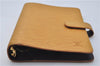 Authentic Louis Vuitton Epi Agenda MM Day Planner Cover Yellow R20049 LV 9115D