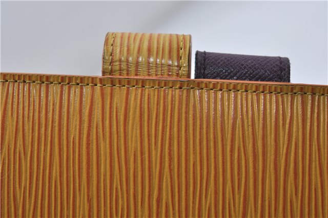 Authentic Louis Vuitton Epi Agenda MM Day Planner Cover Yellow R20049 LV 9115D