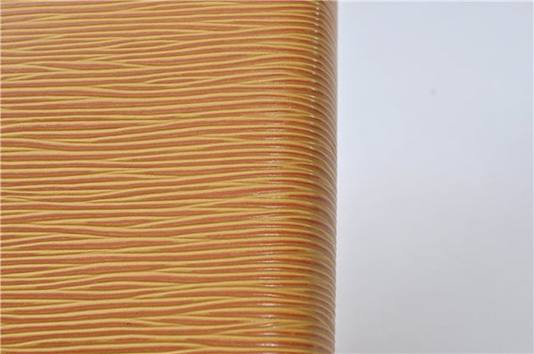 Authentic Louis Vuitton Epi Agenda MM Day Planner Cover Yellow R20049 LV 9115D