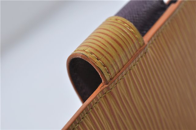 Authentic Louis Vuitton Epi Agenda MM Day Planner Cover Yellow R20049 LV 9115D