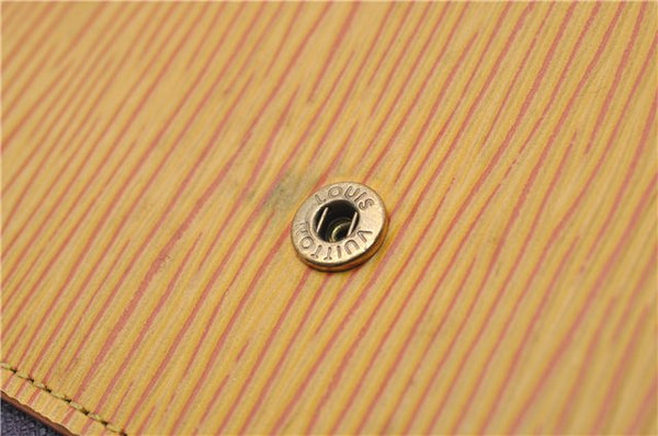 Authentic Louis Vuitton Epi Agenda MM Day Planner Cover Yellow R20049 LV 9115D