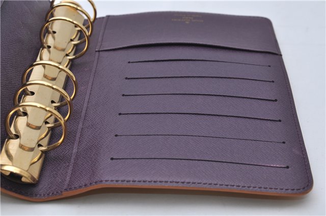 Authentic Louis Vuitton Epi Agenda MM Day Planner Cover Yellow R20049 LV 9115D