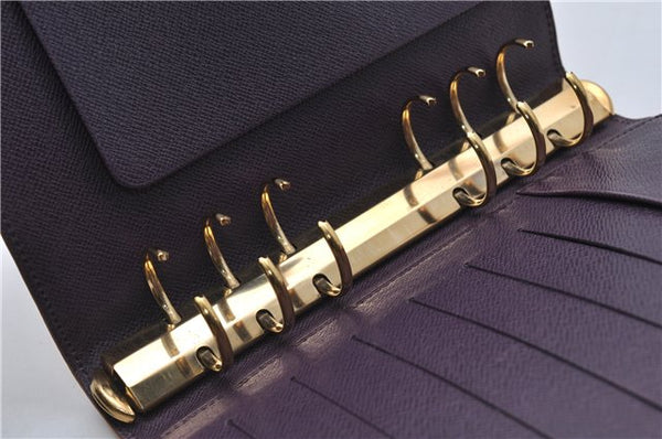 Authentic Louis Vuitton Epi Agenda MM Day Planner Cover Yellow R20049 LV 9115D