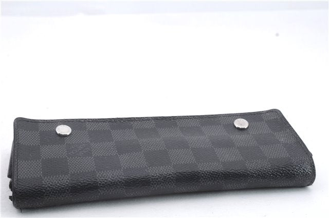 Auth Louis Vuitton Damier Graphite Portefeuille Long Modulable Wallet LV 9116C