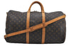 Auth Louis Vuitton Monogram Keepall Bandouliere 50 Boston Bag M41416 LV 9116D