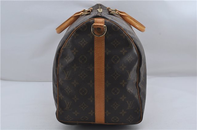 Auth Louis Vuitton Monogram Keepall Bandouliere 50 Boston Bag M41416 LV 9116D