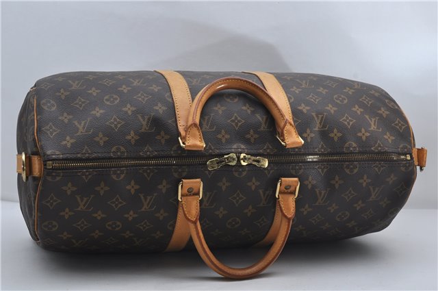 Auth Louis Vuitton Monogram Keepall Bandouliere 50 Boston Bag M41416 LV 9116D