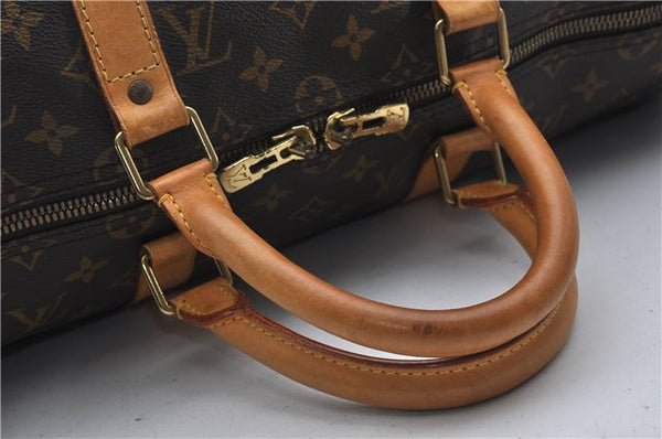 Auth Louis Vuitton Monogram Keepall Bandouliere 50 Boston Bag M41416 LV 9116D