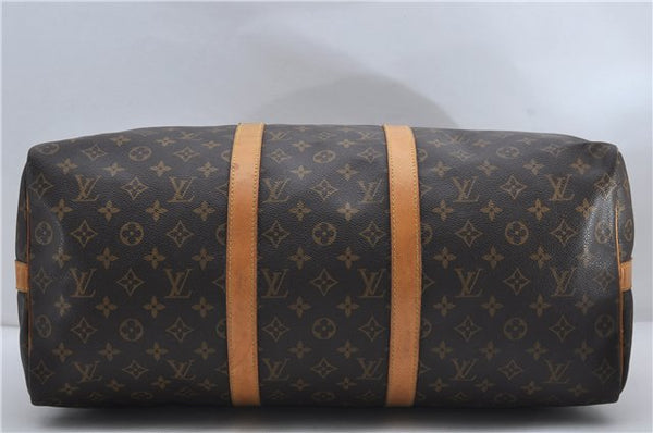 Auth Louis Vuitton Monogram Keepall Bandouliere 50 Boston Bag M41416 LV 9116D