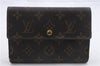 Authentic Louis Vuitton Monogram Porte Tresor Etui Papier Wallet M61202 LV 9118C