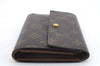 Authentic Louis Vuitton Monogram Porte Tresor Etui Papier Wallet M61202 LV 9118C