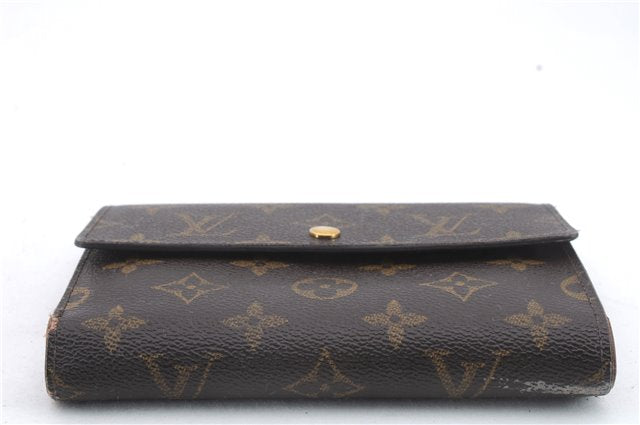 Authentic Louis Vuitton Monogram Porte Tresor Etui Papier Wallet M61202 LV 9118C