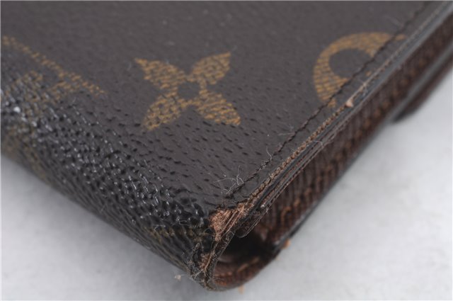 Authentic Louis Vuitton Monogram Porte Tresor Etui Papier Wallet M61202 LV 9118C