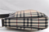 Authentic BURBERRY Nova Check Canvas Leather Shoulder Cross Body Bag Beige 9119D
