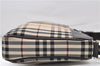 Authentic BURBERRY Nova Check Canvas Leather Shoulder Cross Body Bag Beige 9119D