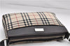 Authentic BURBERRY Nova Check Canvas Leather Shoulder Cross Body Bag Beige 9119D