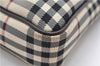 Authentic BURBERRY Nova Check Canvas Leather Shoulder Cross Body Bag Beige 9119D