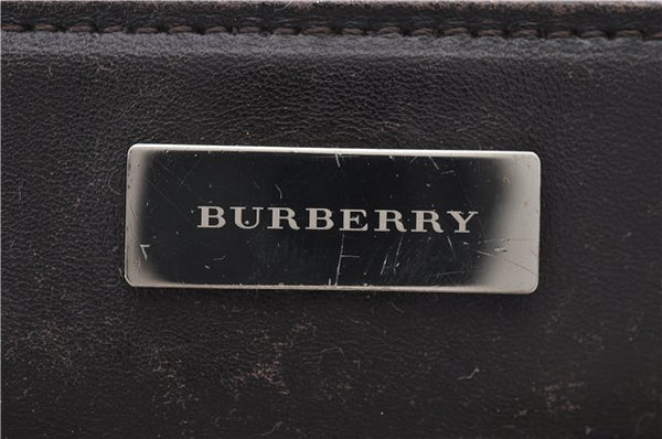 Authentic BURBERRY Nova Check Canvas Leather Shoulder Cross Body Bag Beige 9119D
