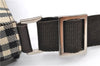 Authentic BURBERRY Nova Check Canvas Leather Shoulder Cross Body Bag Beige 9119D
