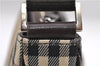 Authentic BURBERRY Nova Check Canvas Leather Shoulder Cross Body Bag Beige 9119D
