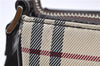 Authentic BURBERRY Nova Check Canvas Leather Shoulder Cross Body Bag Beige 9119D