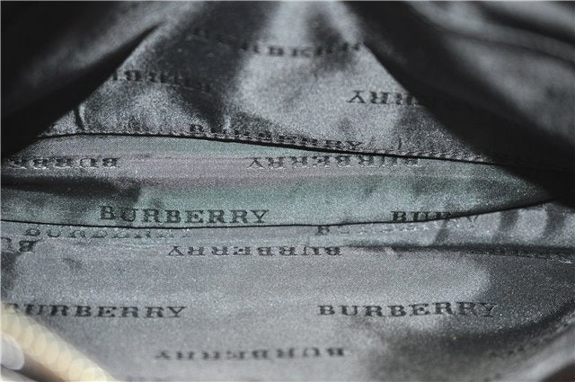 Authentic BURBERRY Nova Check Canvas Leather Shoulder Cross Body Bag Beige 9119D
