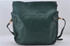 Authentic GUCCI Vintage Shoulder Cross Body Bag Purse Leather Green 9120D