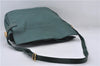 Authentic GUCCI Vintage Shoulder Cross Body Bag Purse Leather Green 9120D