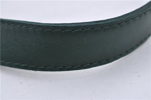 Authentic GUCCI Vintage Shoulder Cross Body Bag Purse Leather Green 9120D