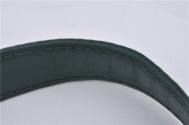 Authentic GUCCI Vintage Shoulder Cross Body Bag Purse Leather Green 9120D